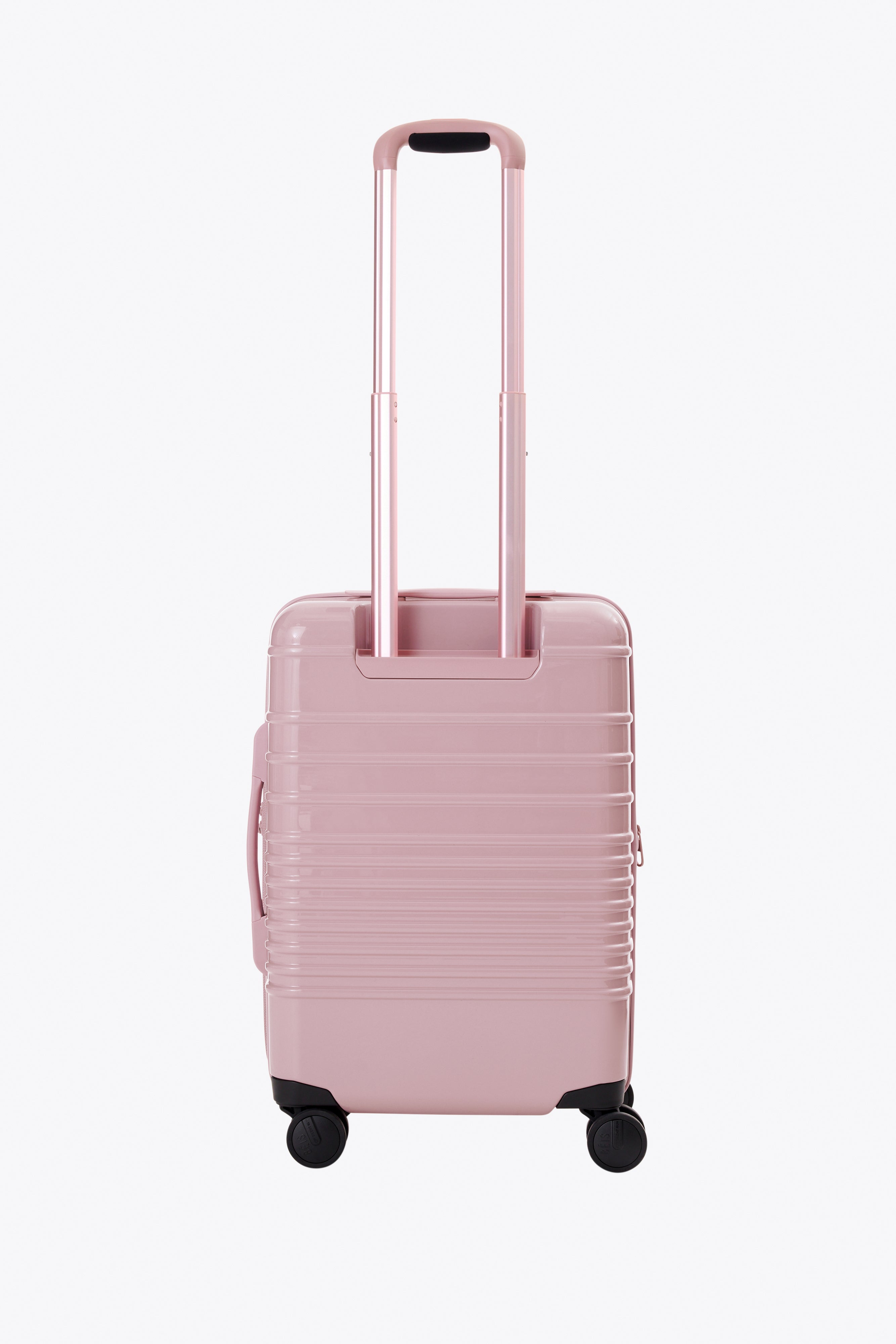 Stylish Glossy Atlas Pink Carry On Roller Luggage - Perfect for Air Travel, Business Trips & Weekend Getaways