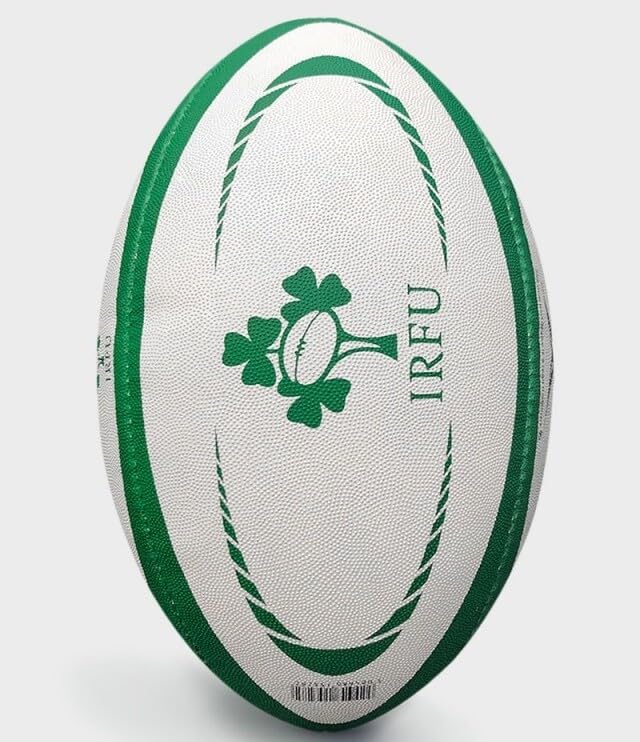 Gilbert Ireland Rugby Ball - Official Mini Size, Green, 1 Pack - Perfect for Training, Collecting & Rugby Gifts