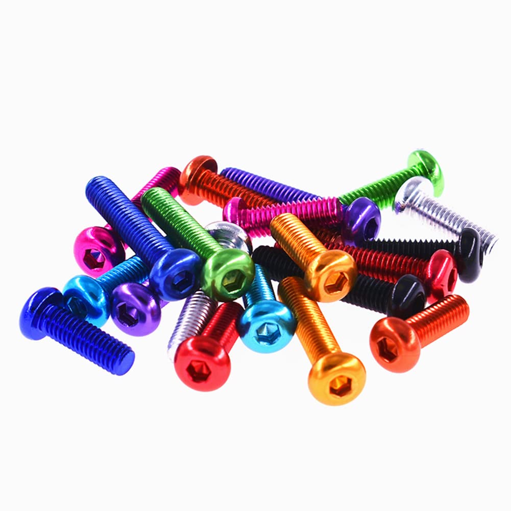 10Pcs M4X6mm Aluminum Hex Socket Cap Screws - Machine & Fastener Use