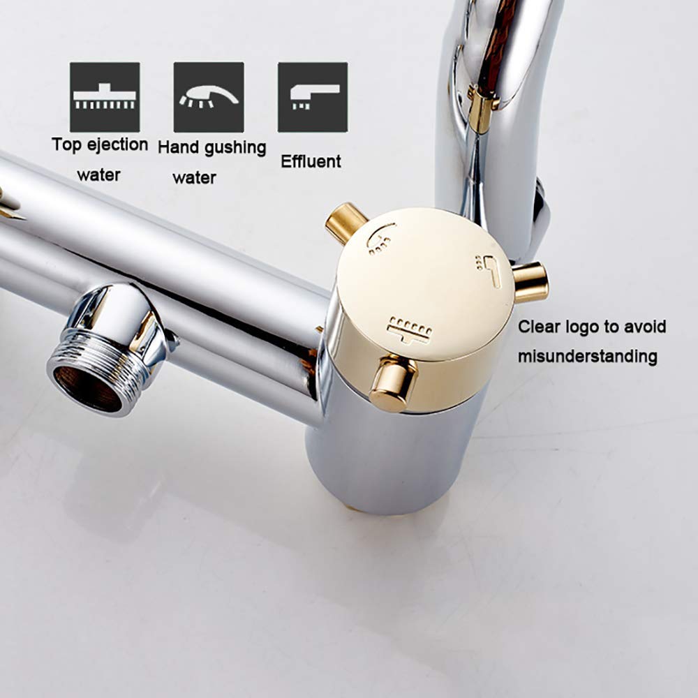 Premium Square Rainfall Shower Head System - Ultra Thin Bathroom Shower Set with Rain Mixer Combo for Luxurious Spa-Like Experience - Perfect for Modern Bathrooms and Relaxing Showers