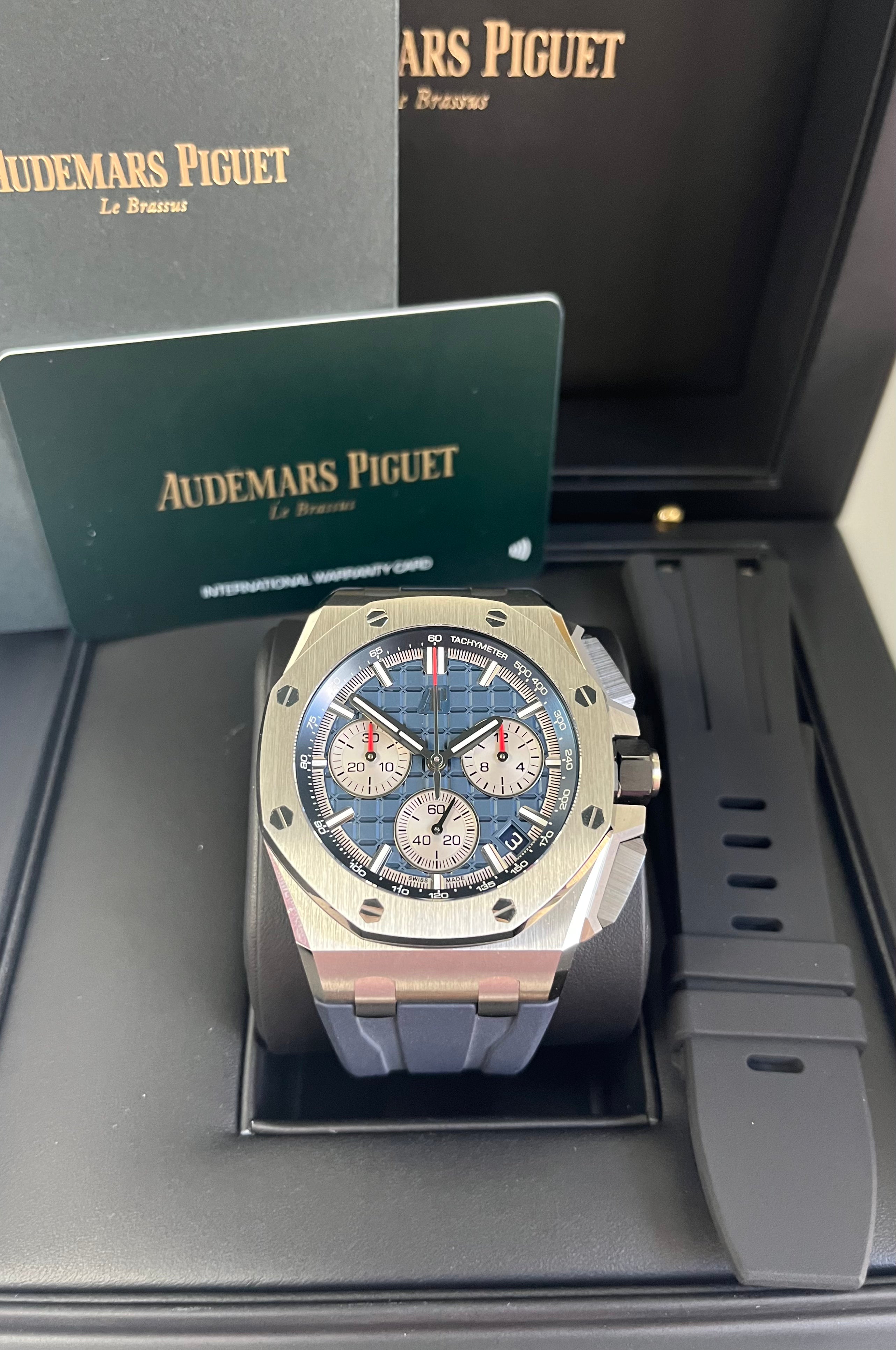 Audemars Piguet Royal Oak Offshore 43mm Titanium Watch (Ref#26420TI.OO.A027CA.01) - Luxury Men's Sports Chronograph for Business & Formal Occasions