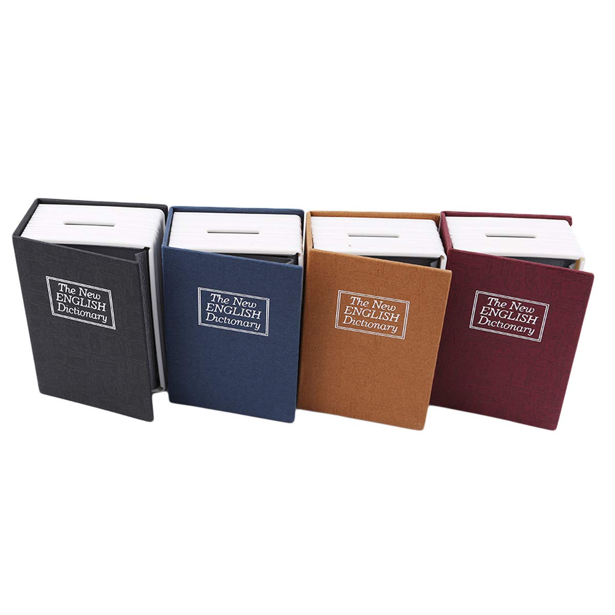 Small Book Safe with Key Lock - Dictionary Diversion Secret Storage Box for Cash & Valuables - Perfect for Home, Office & Travel Security