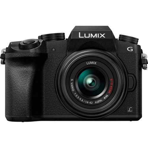 Panasonic Lumix DMC-G7 Mirrorless Digital Camera with 14-42mm & 45-150mm Lenses - 16MP Micro Four Thirds System, 4K Video, WiFi - Perfect for Vlogging, Travel Photography & Content Creation (Black)