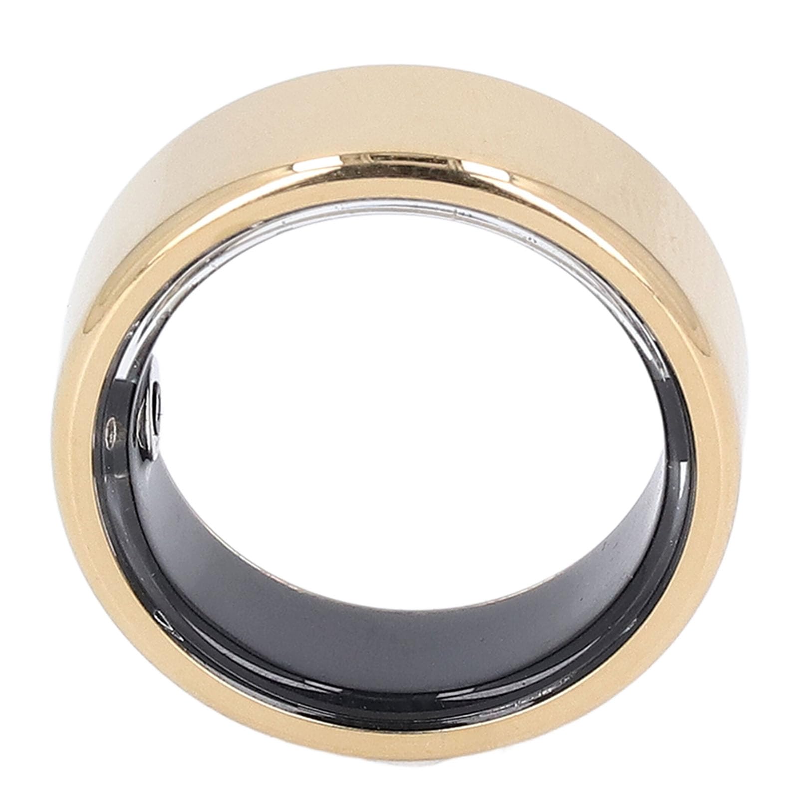 Smart Health Ring - Alloy Sports & Sleep Tracker with Heart Rate Monitoring, IP68 Waterproof Fitness Ring for Men (Gold) - Perfect for Workouts, Sleep Analysis & Daily Activity Tracking