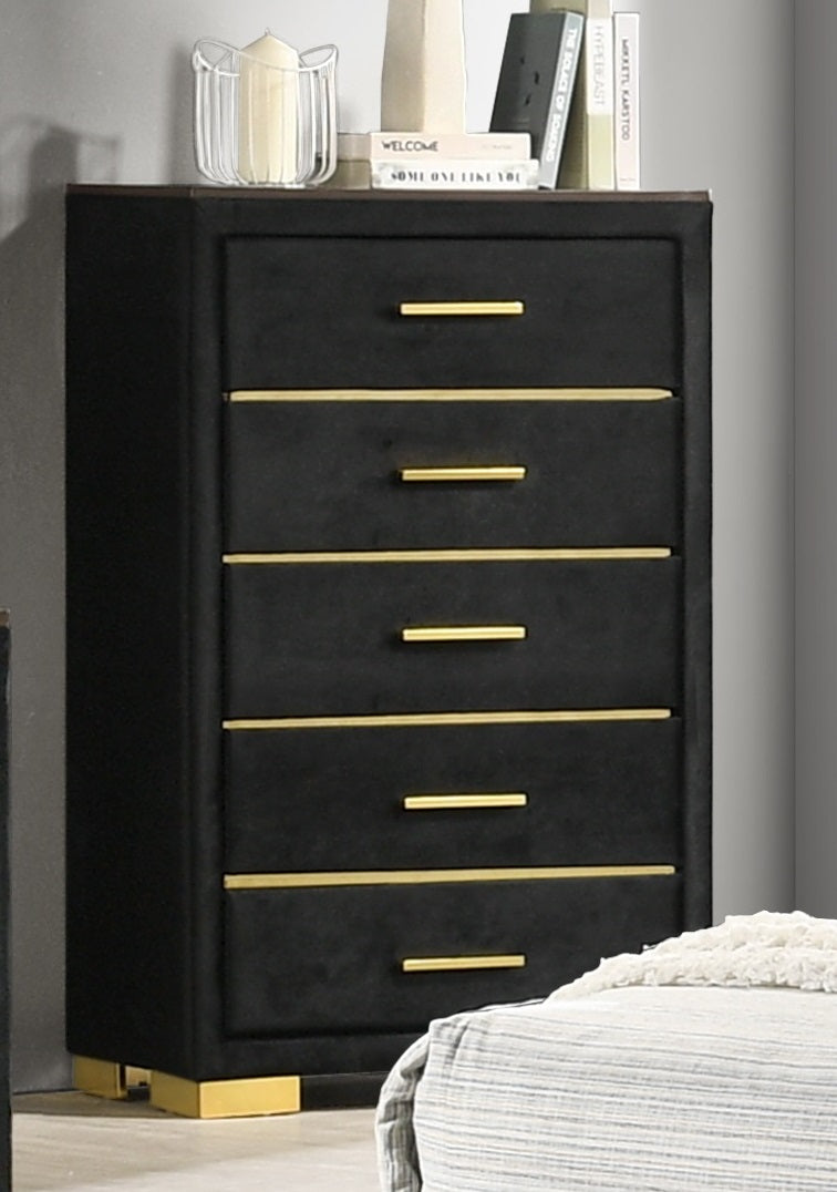 ChloeGleam Modern Bedroom Furniture Set - Queen Size Bed Frame, Nightstand & Dresser - Perfect for Master Bedroom, Guest Room & Apartment Decor
