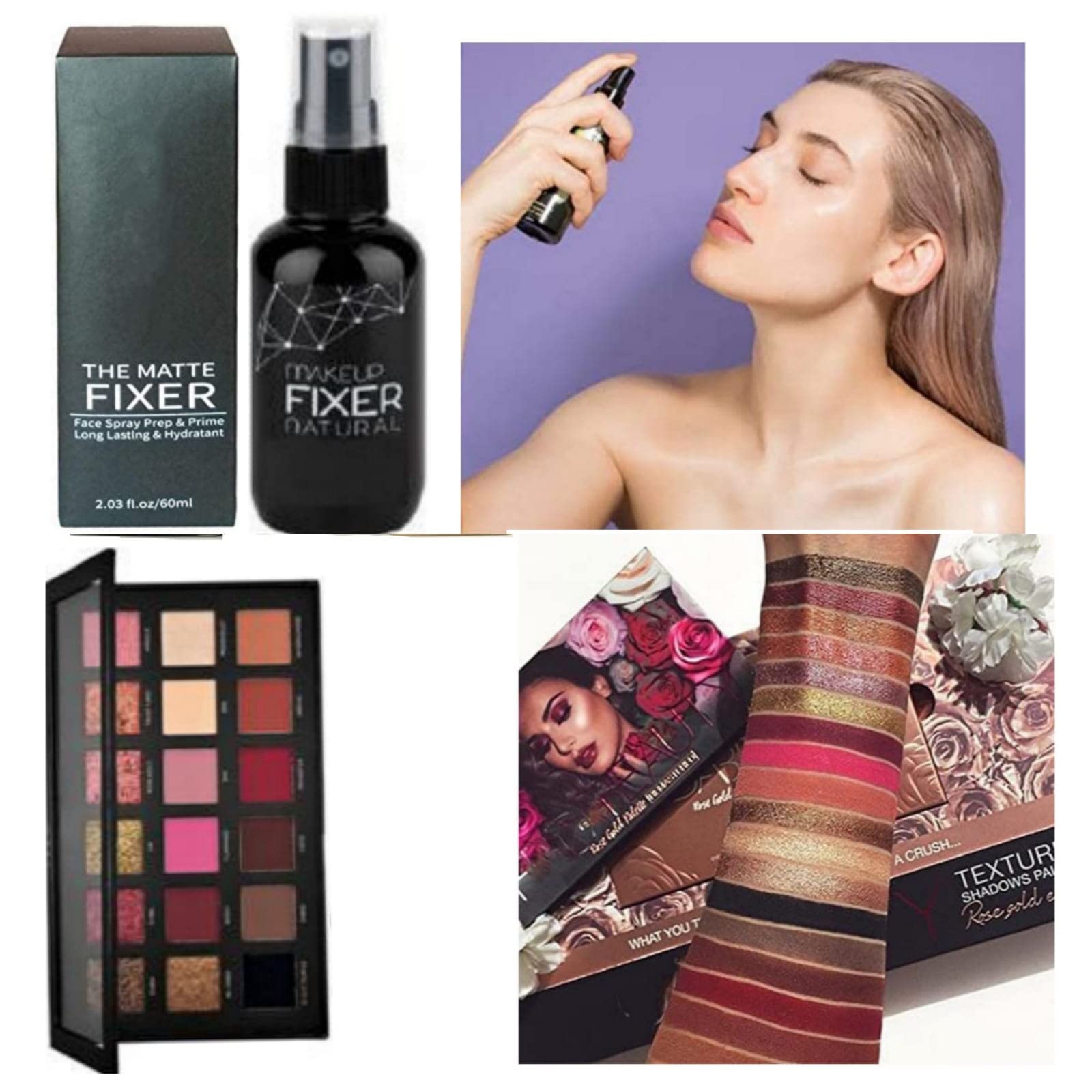 Huda Professional Makeup Kit - 13-Piece Set with Foundation, Highlighter, Face Powder, Eyelashes, Eyeliner, Mascara, Eyebrow Pencil, Blender, Lip Balm, Brush, Eyeshadow & Lipstick | Perfect for Everyday Glam & Special Occasions