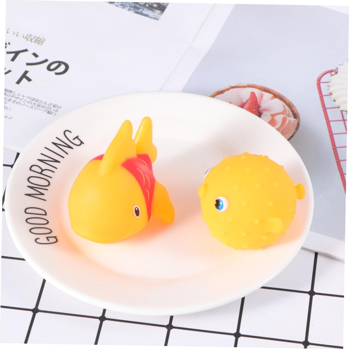 KICHOUSE 16 Pcs Bath Toys Set - Squeaky Rubber Duck & Animal Bath Time Toys for Toddlers | Fun Bathtub Playtime for Babies & Kids