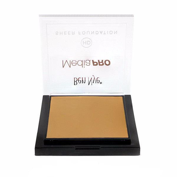 Ben Nye MediaPRO HD Sheer Foundation - Lightweight, Buildable Coverage for Flawless Skin | Professional Makeup for Photography, Film & Everyday Wear