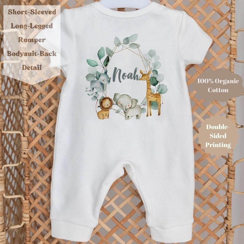 Lilabio Baby 100% Organic Cotton Personalized Newborn Coming Home Outfit Set - 10-Piece Hospital Essentials for Boys & Girls | Custom Baby Shower Gift | Soft Teddy Bear Design | Perfect for First Photos, Christening & Special Occasions