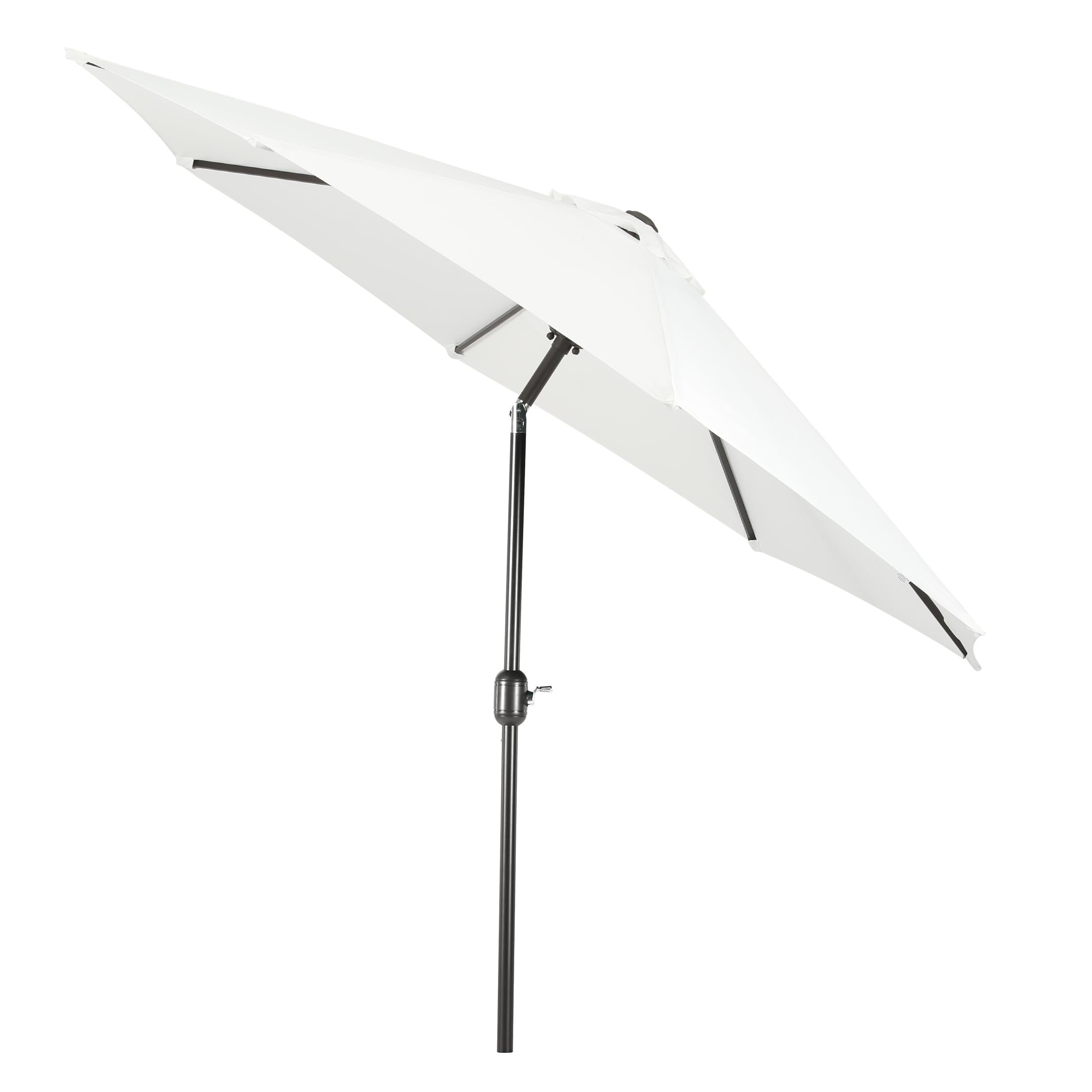 WO Home 9ft Round Patio Umbrella - Outdoor Market Table Sun Shade for Garden, Poolside, and Beach Use