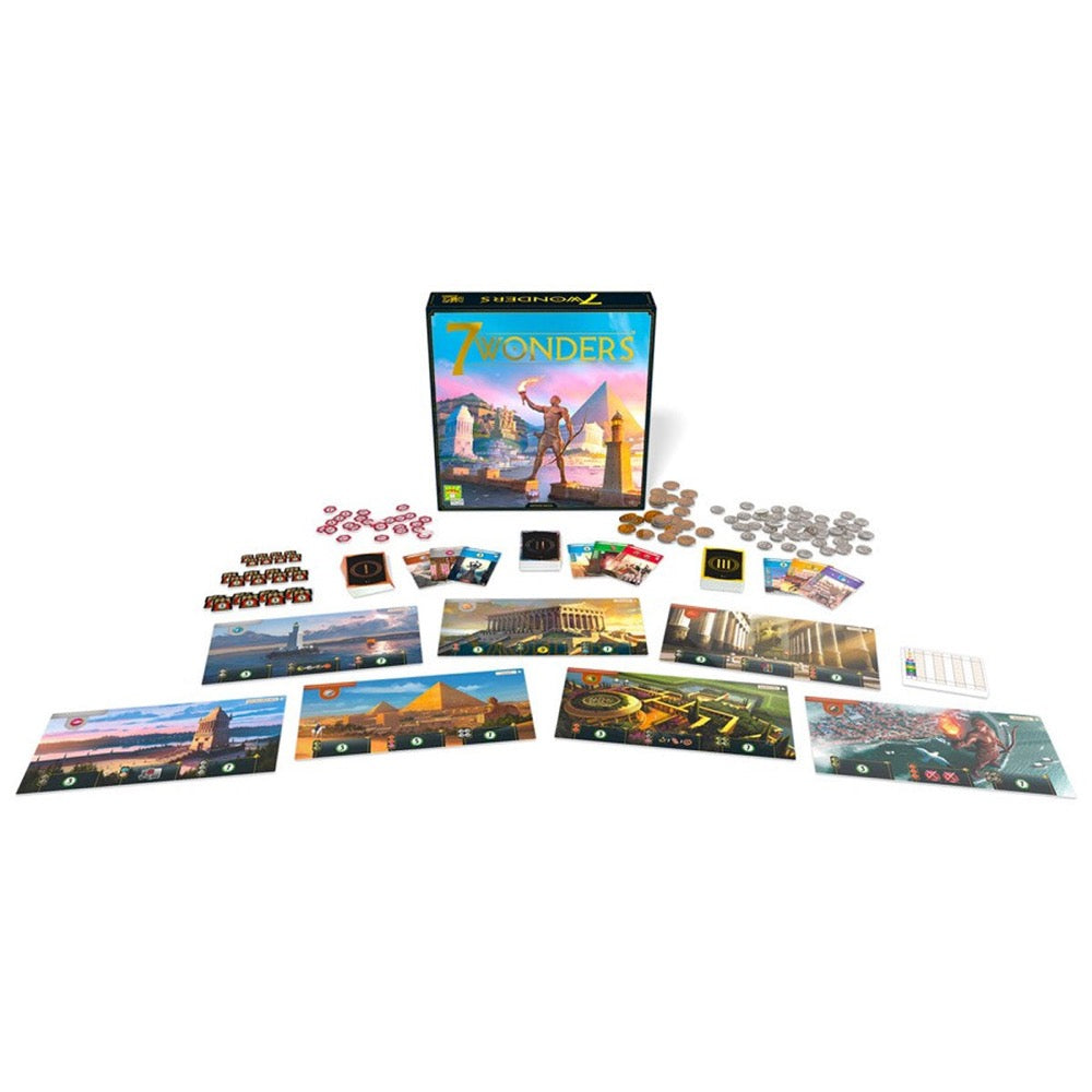 7 Wonders New Edition Board Game - Award-Winning Strategy Game for Family & Friends | Perfect for Game Nights, Parties & Team Building