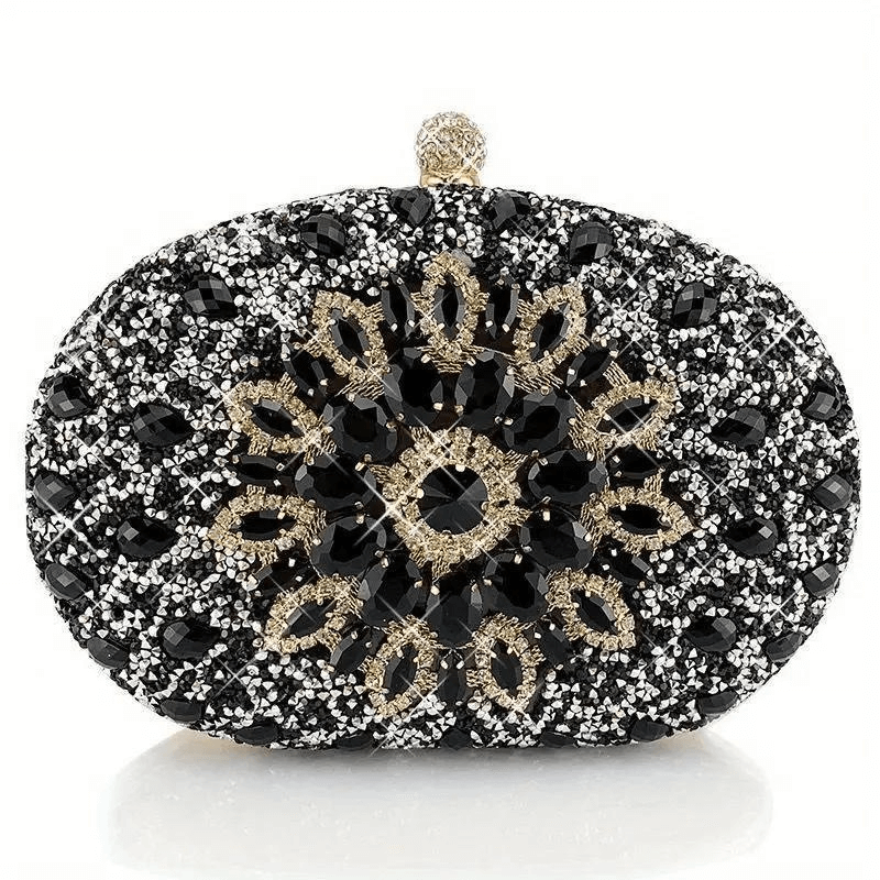 Gildie Diamond Clutch Handbags for Women - Elegant Evening Party Clutch Purse with Rhinestone Embellishments | Perfect for Weddings, Prom, Cocktail Parties & Special Occasions