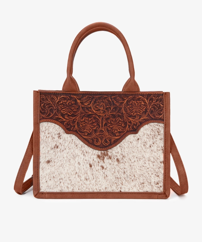 Trinity Ranch Embossed Floral Concealed Carry Tote Bag for Women - Stylish CCW Purse with Hidden Gun Pocket - Perfect for Everyday Carry, Travel & Personal Protection