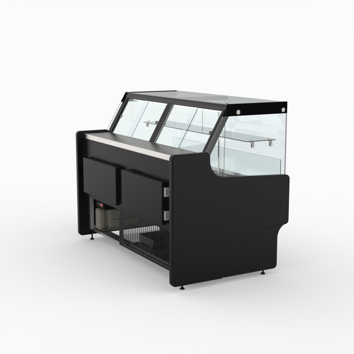 1.5 Meter Deli Showcase Glass Display Case - Commercial Refrigerated Food Display for Bakery, Deli, and Supermarket Use