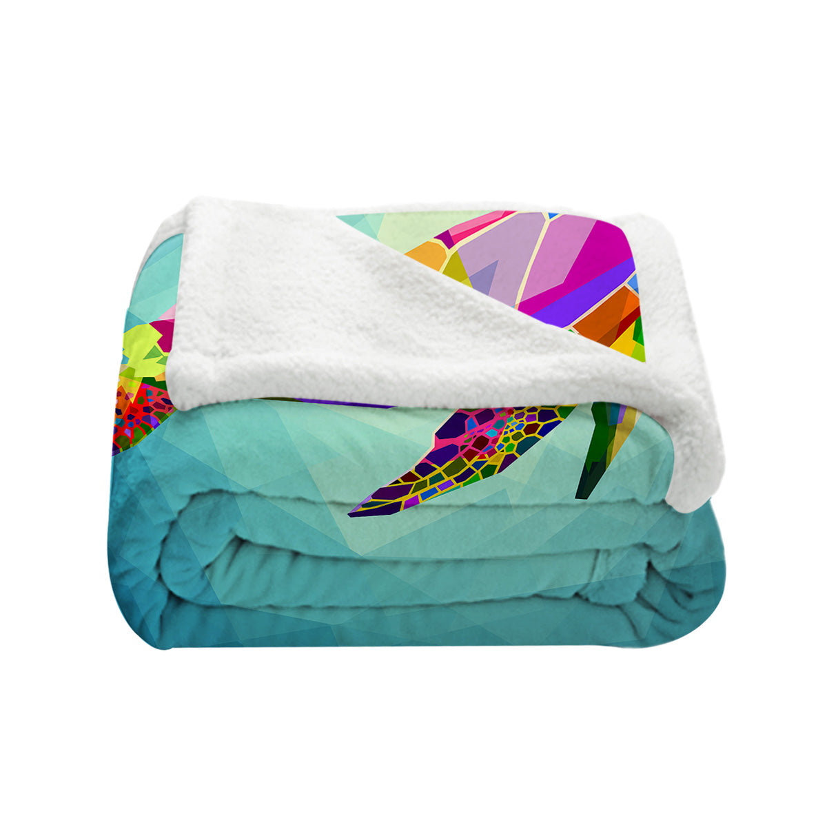 Hawaiian Sea Turtle Bedspread Blanket - Soft Coral Reef Themed Throw Blanket for Beach House Decor, Coastal Bedroom, or Tropical Vacation Gift
