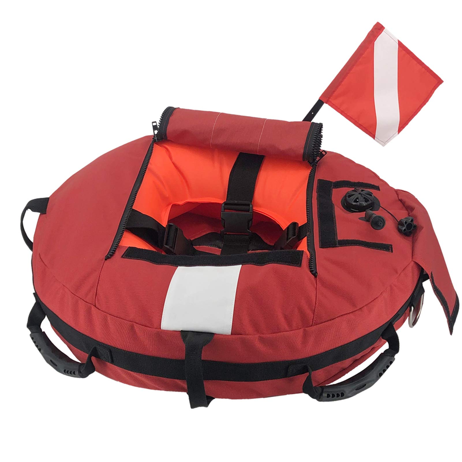 Premium Heavy Duty Free-Diving Buoy - Durable Dive Marker & Safety Sign for Scuba & Spearfishing - Perfect for Ocean, Lake & Open Water Adventures