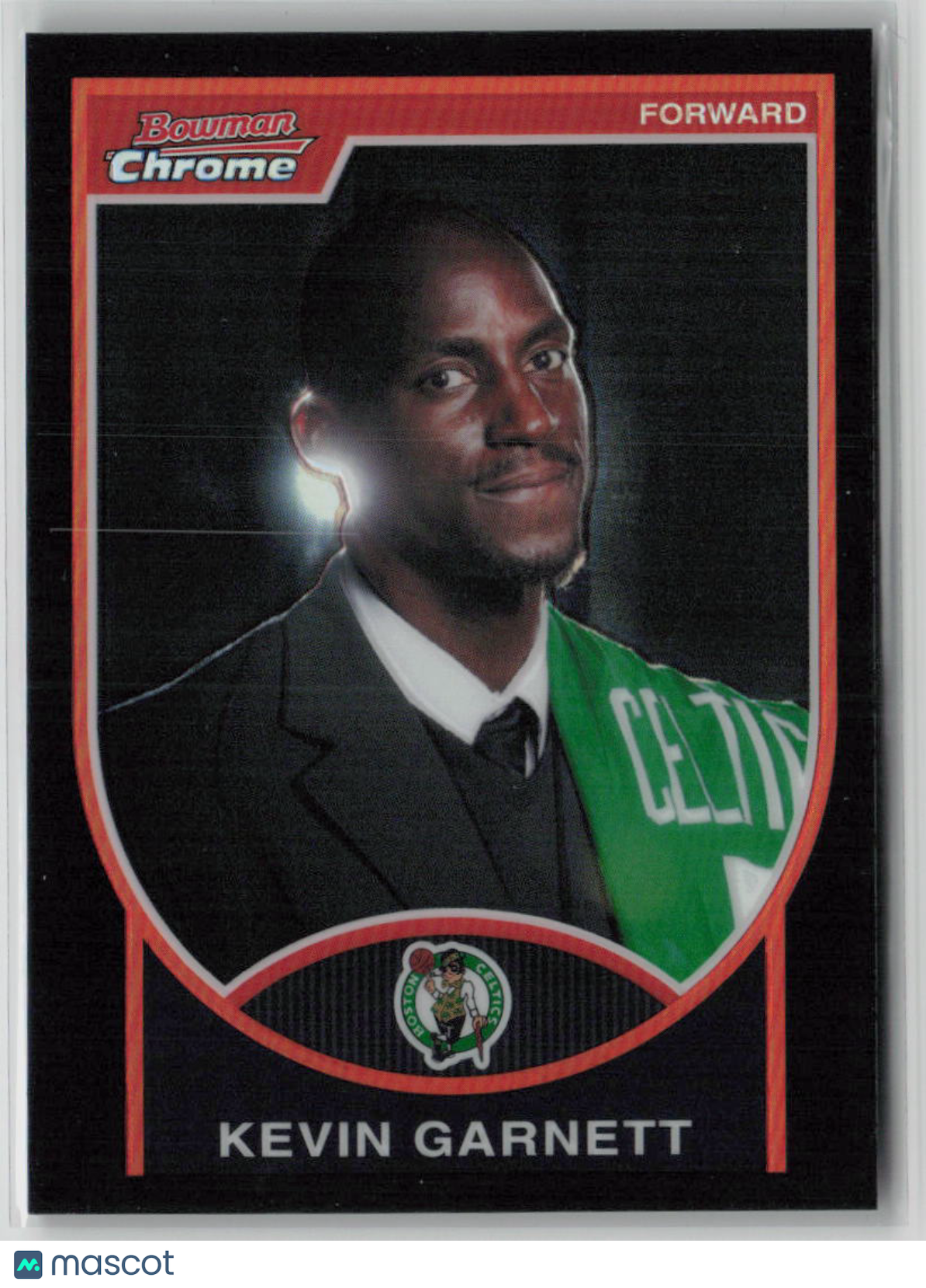 2007 Bowman Chrome Kevin Garnett Refractor Basketball Card 001/199 #20 - Rare Collectible for NBA Fans & Sports Memorabilia Enthusiasts