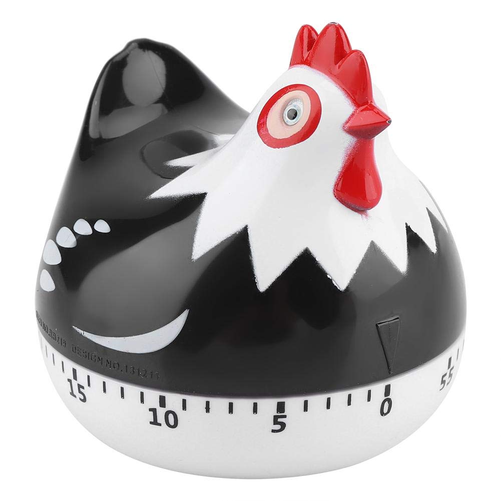 FastUU Digital Kitchen Timer - Magnetic Oven & Egg Cooking Timer with Loud Alarm for Baking, Roasting, Boiling (Black) | Perfect for Home Chefs & Meal Prep