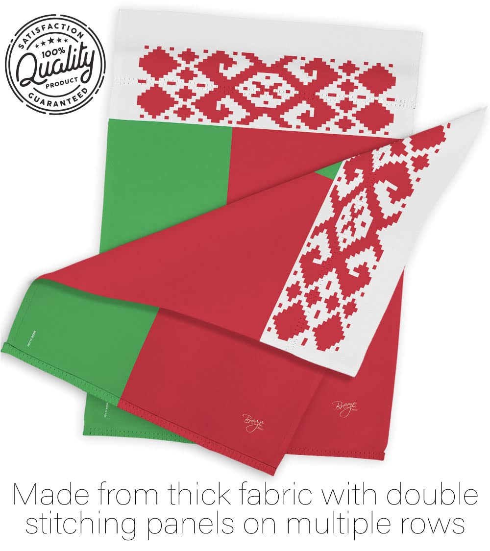 Belarus Garden Flag Set with Stand - Double-Sided Yard Decor for Home & Gifts