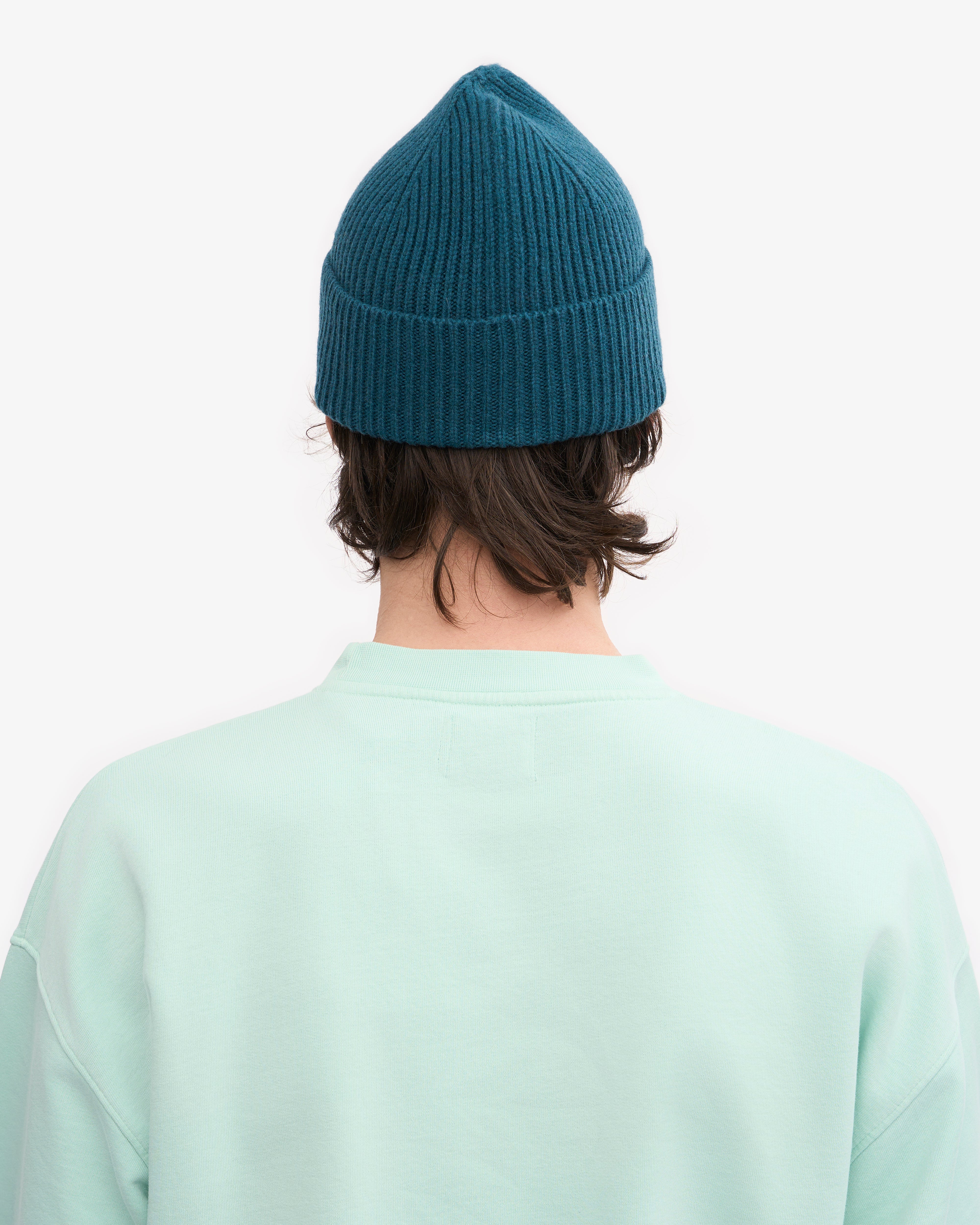 Premium Merino Wool Beanie for Men & Women - Soft Warm Winter Hat in Ocean Green - Ideal for Skiing, Hiking & Outdoor Activities