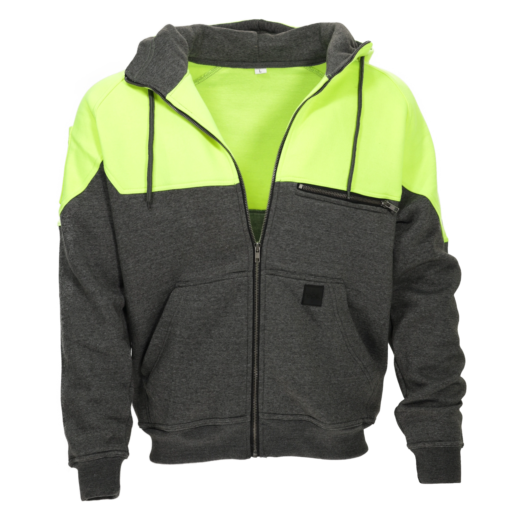Peak Zip Up Hoodie for Men & Women - Lightweight Fleece Pullover with Front Pockets - Perfect for Outdoor Hiking, Gym Workouts & Casual Wear