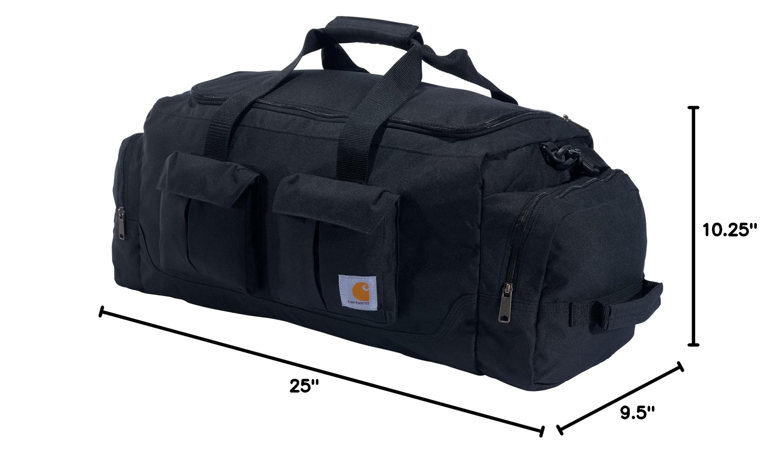 Carhartt 40L Utility Duffel Bag - Heavy Duty Work Bag for Construction, Jobsite, Gym & Travel - Durable Gear Storage for Tools, Workout Clothes & Weekend Getaways