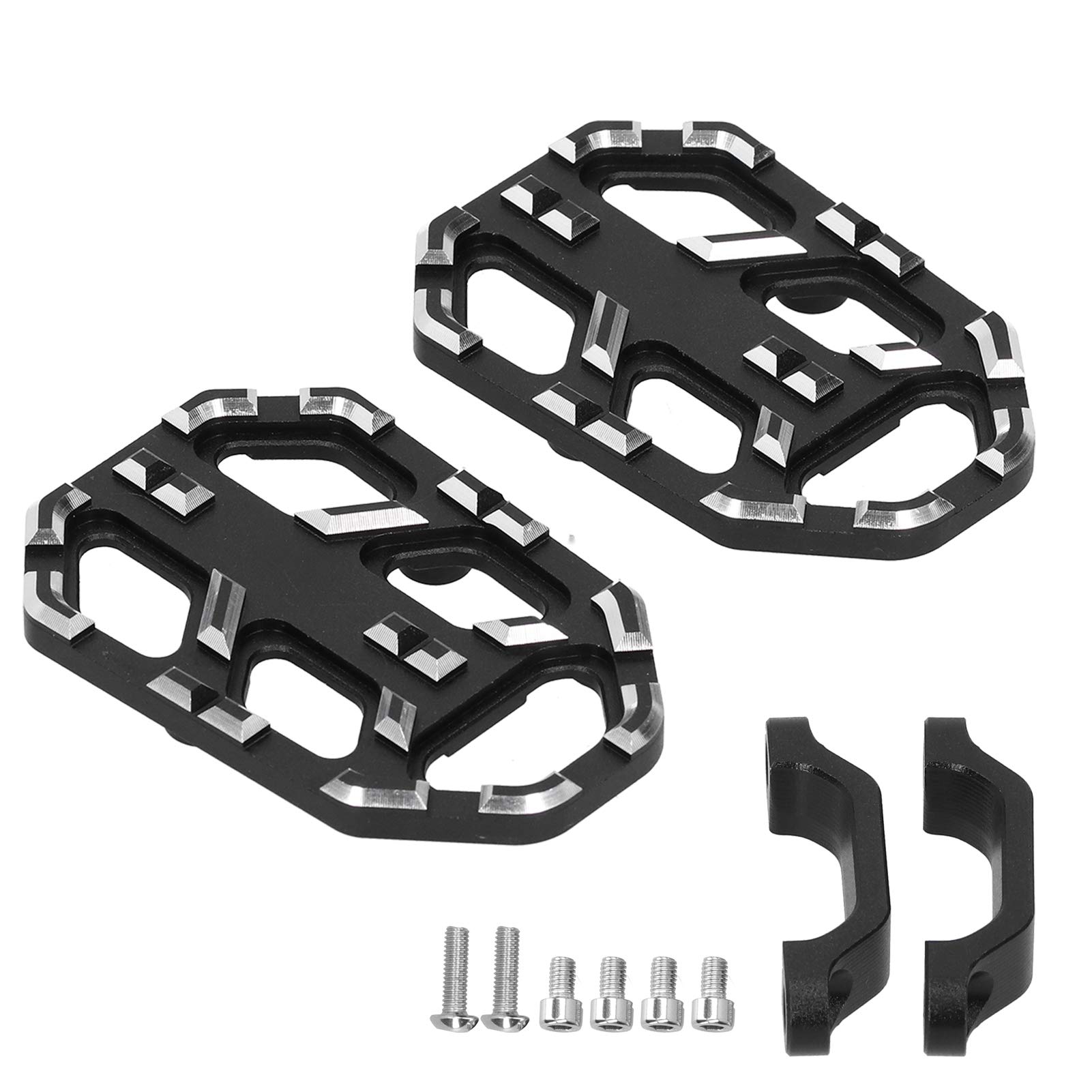 Motorcycle Foot Pegs - Wide Front Footrest Replacement for Honda NC750X NC750S CB500X - Durable Aluminum Alloy Footpegs for Enhanced Comfort & Control on Adventure & Commuter Rides