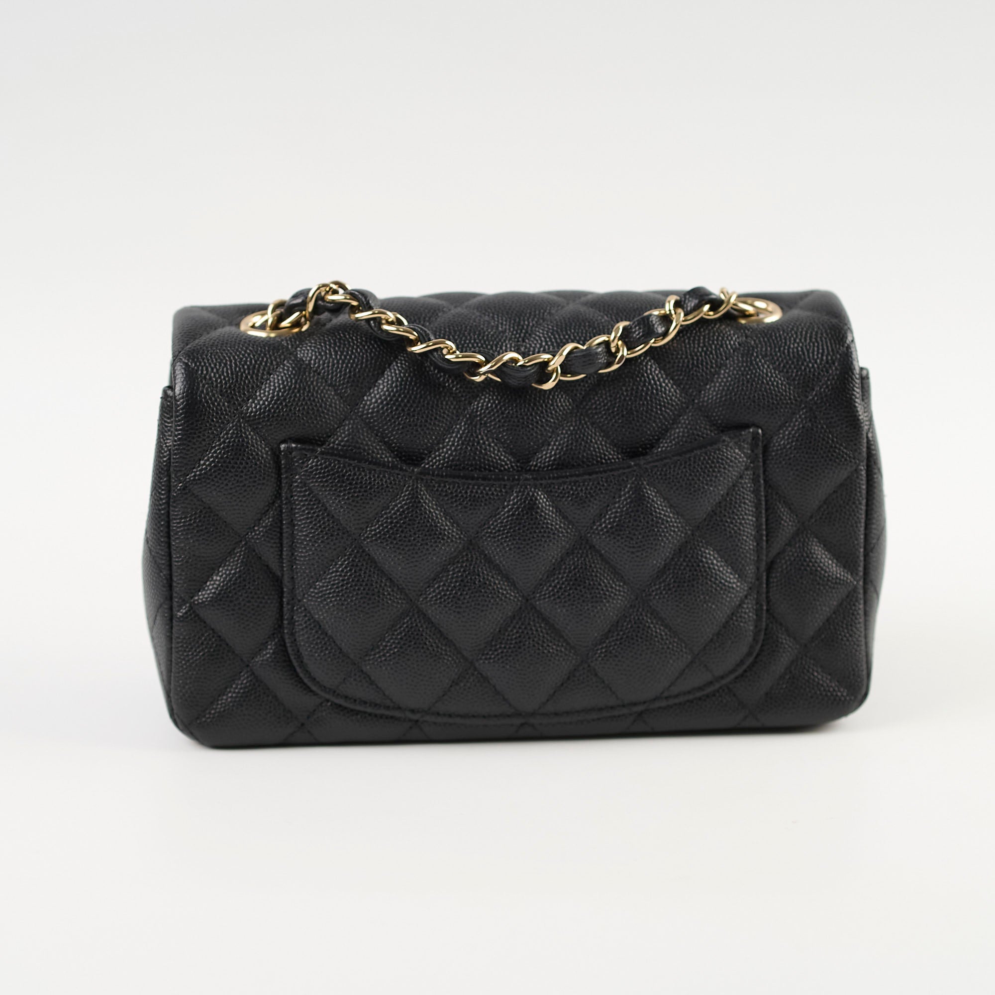 Chanel Caviar Mini Rectangular Flap Bag Black 26cm - Luxury Designer Crossbody Purse for Women | Perfect for Evening Parties, Date Nights & Special Occasions