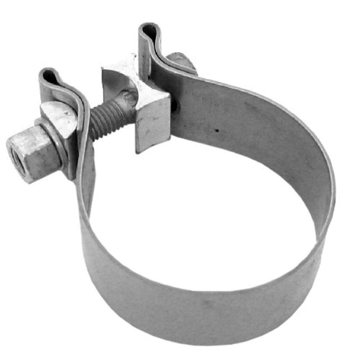Heavy Duty Exhaust Clamp - Walker Exhaust 36438 - Durable Stainless Steel Clamp for Trucks, SUVs & Performance Vehicles - Perfect for Exhaust System Repairs & Upgrades