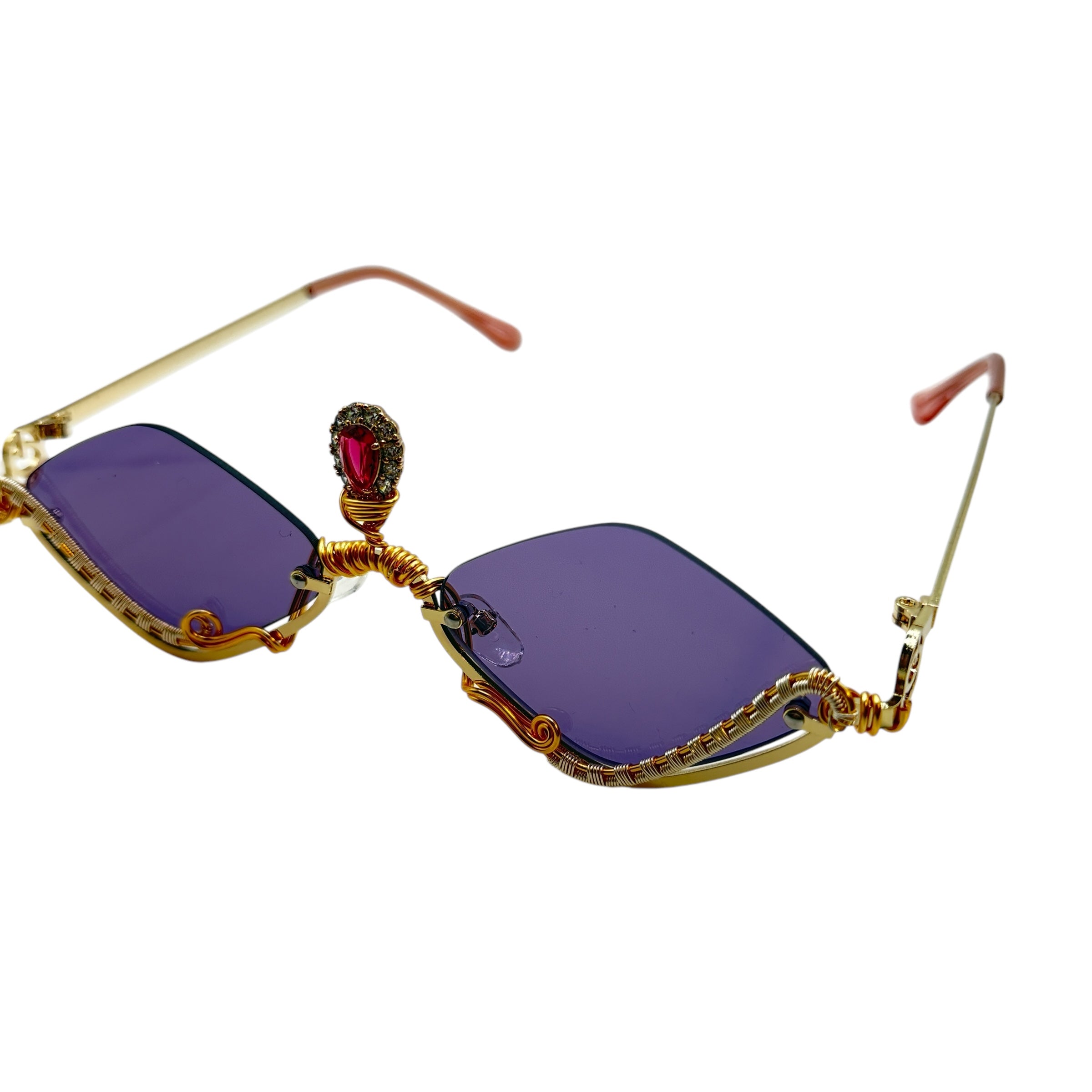 Unique Purple Prisms - One of a Kind Handmade Glass Art for Home Decor, Gifts & Spiritual Healing