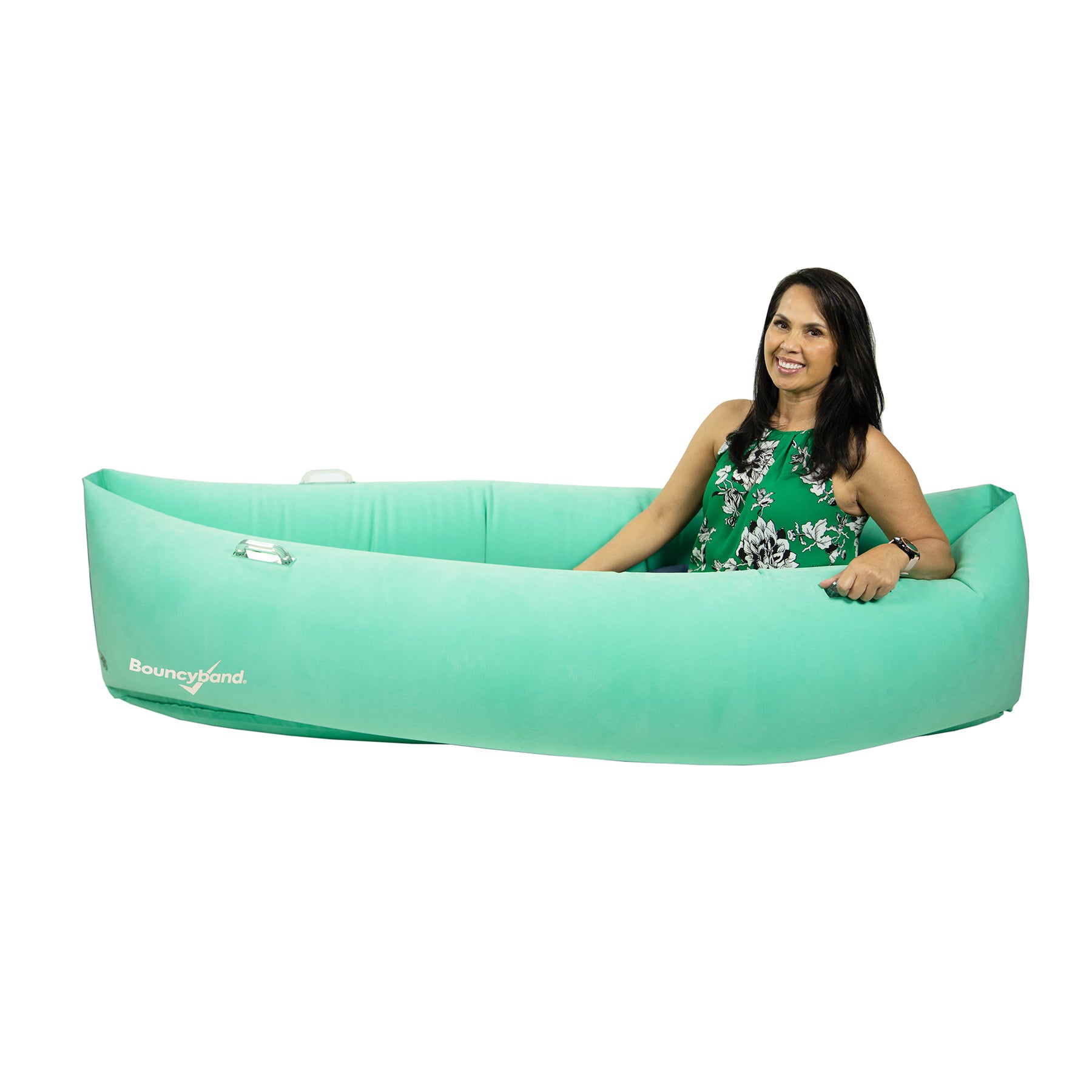 Bouncyband Comfy Pea Green Sensory Pea Pod - 80 Inch Inflatable Retreat for Kids with ADHD, Autism & Sensory Needs - Perfect for Calming Corners, Therapy Rooms & Home Sensory Spaces
