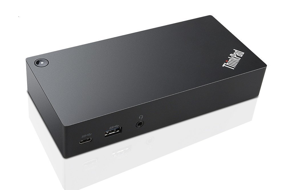 Lenovo 40A90090UK ThinkPad USB-C Docking Station - Universal Laptop Dock for UK/HK/SGP/SRI/MAS - Compatible with Multiple Laptops | Perfect for Home Office & Business Workspaces