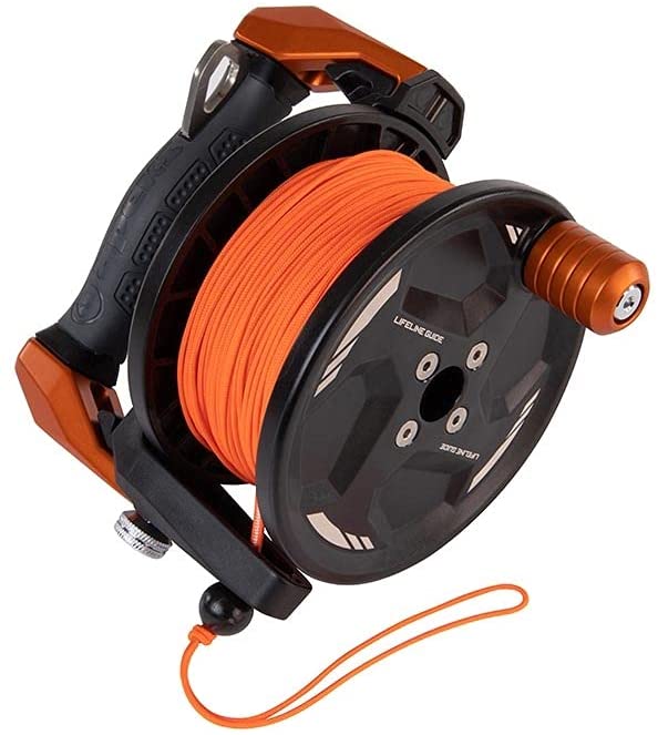 Apeks Lifeline Guide Reel 120m - Professional Scuba Diving Reel for Cave & Wreck Exploration | Perfect for Technical Divers & Underwater Adventurers