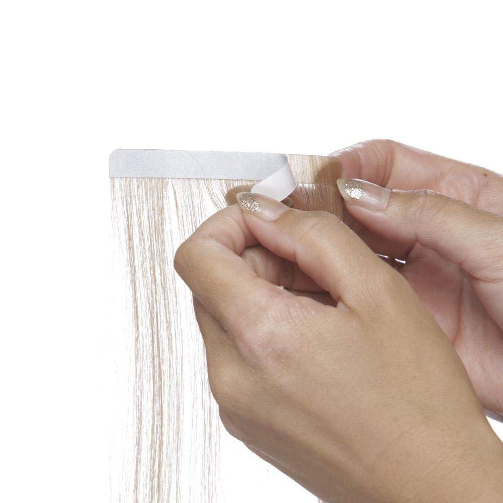 Sunset Pure Beaute' Premium 18-Inch Tape-In Hair Extensions - Natural Body Wave #F4/27 - Perfect for Parties, Weddings & Daily Styling
