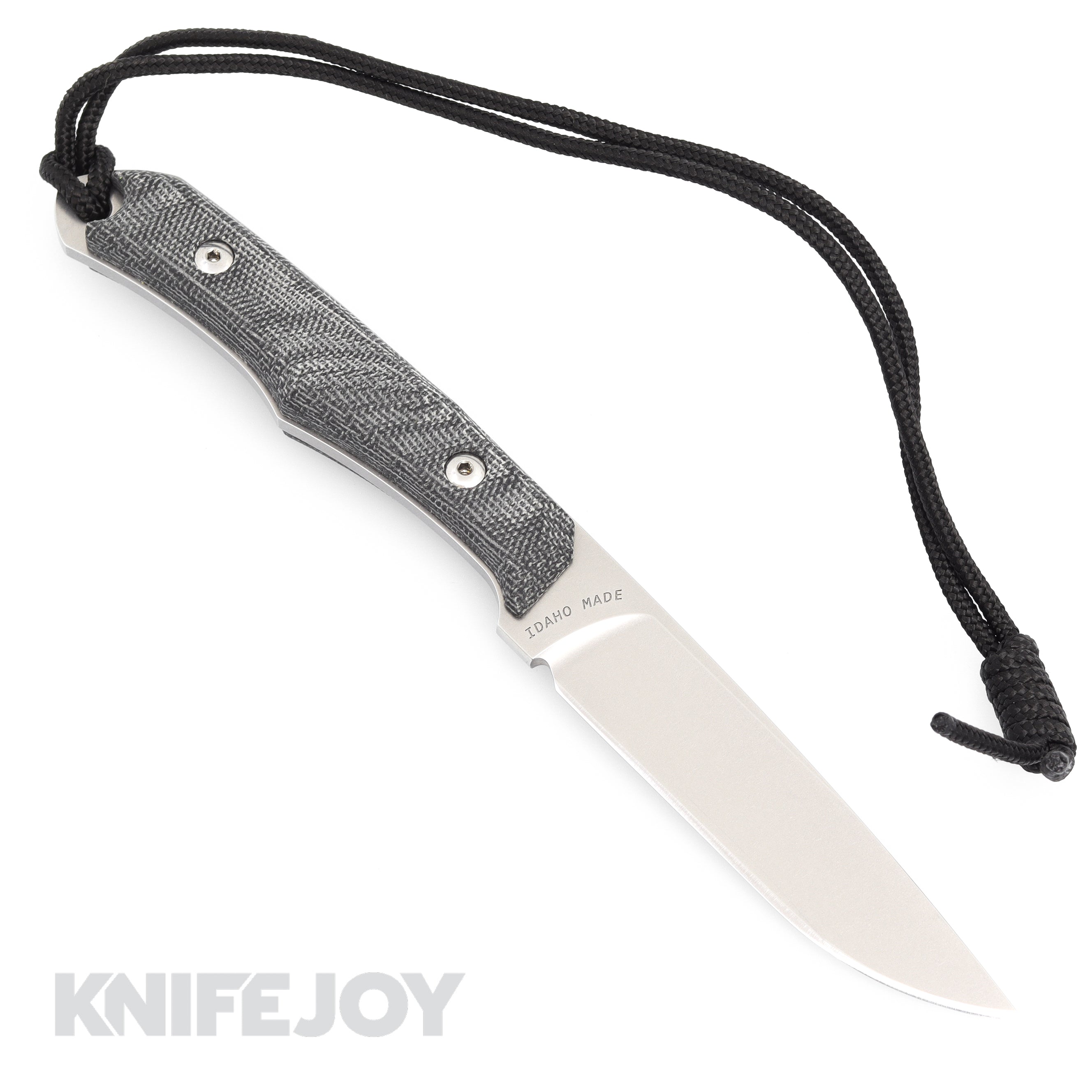 Chris Reeve Knives Inyoni Fixed Blade - MagnaCut Steel Drop Point Blade with Black Canvas Micarta Handles - Hunting, Camping & Outdoor Survival Knife