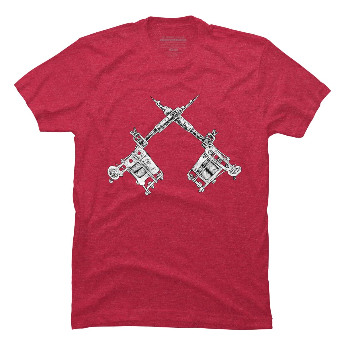Vintage Tattoo Guns Graphic T-Shirt for Men | Design By Humans | Matthew Britton Collection | Perfect for Casual Wear, Street Style & Tattoo Enthusiasts