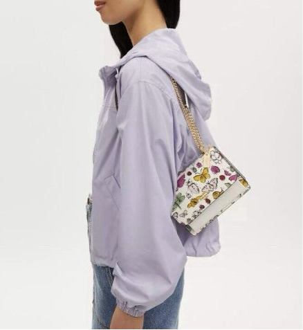 Coach Mini Klare Crossbody Leather Bag with Ladybug Butterfly Print - Stylish Small Purse for Women, Perfect for Date Night & Everyday Use