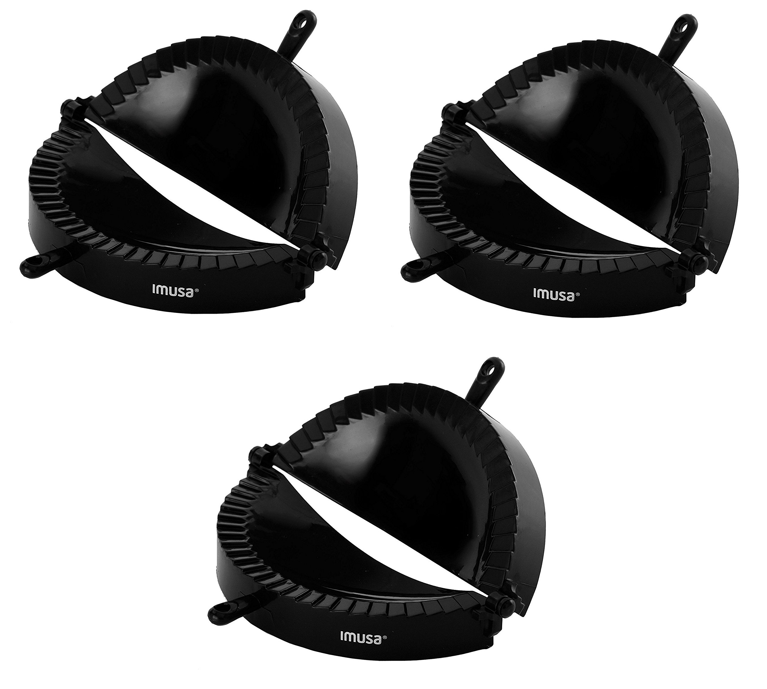 IMUSA Jumbo Size Empanada Maker - Large Empanada Press for Homemade Pastries, Black - Perfect for Latin American Cuisine, Party Snacks & Family Cooking