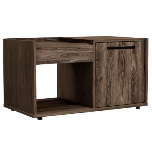 TUHOME Lyon Coffee Table - Brown Engineered Wood - Modern Living Room Center Table for Home Decor & Entertainment