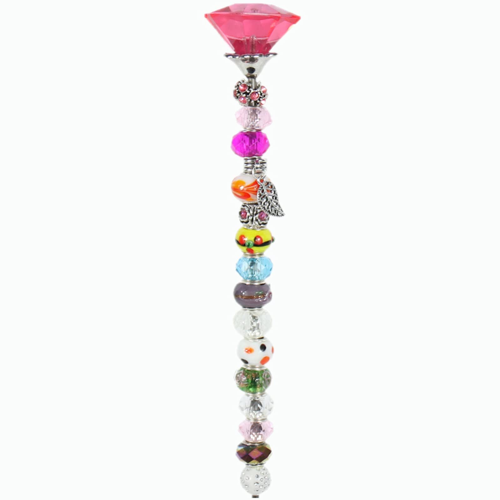 Kids Garden Decor - Colorful Beaded Stakes for Outdoor Patio & Lawn - Unique Gifts for Children & Pregnancy Safety Belt - Perfect for Backyard Parties, Baby Showers & Nursery Decor