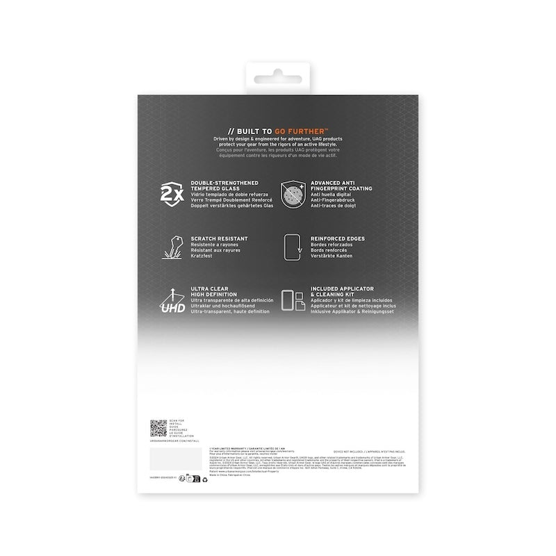 UAG iPad Air 11 M2 Screen Protector - Tempered Glass, Anti-Scratch & Bubble-Free - Perfect for Work, Travel & Home Use