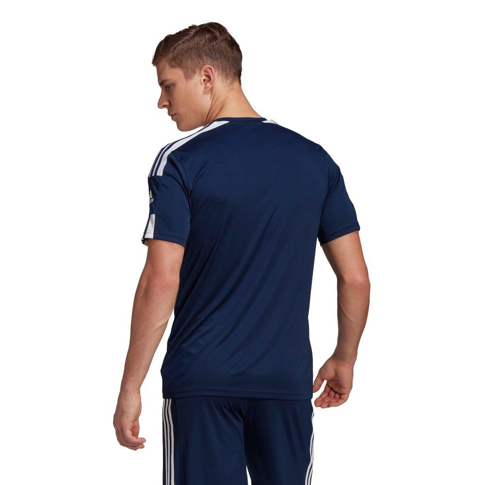 Adidas Adult Squadra 21 Soccer Jersey - Navy/White - Breathable Performance Shirt for Men - Perfect for Training, Matches & Fan Wear