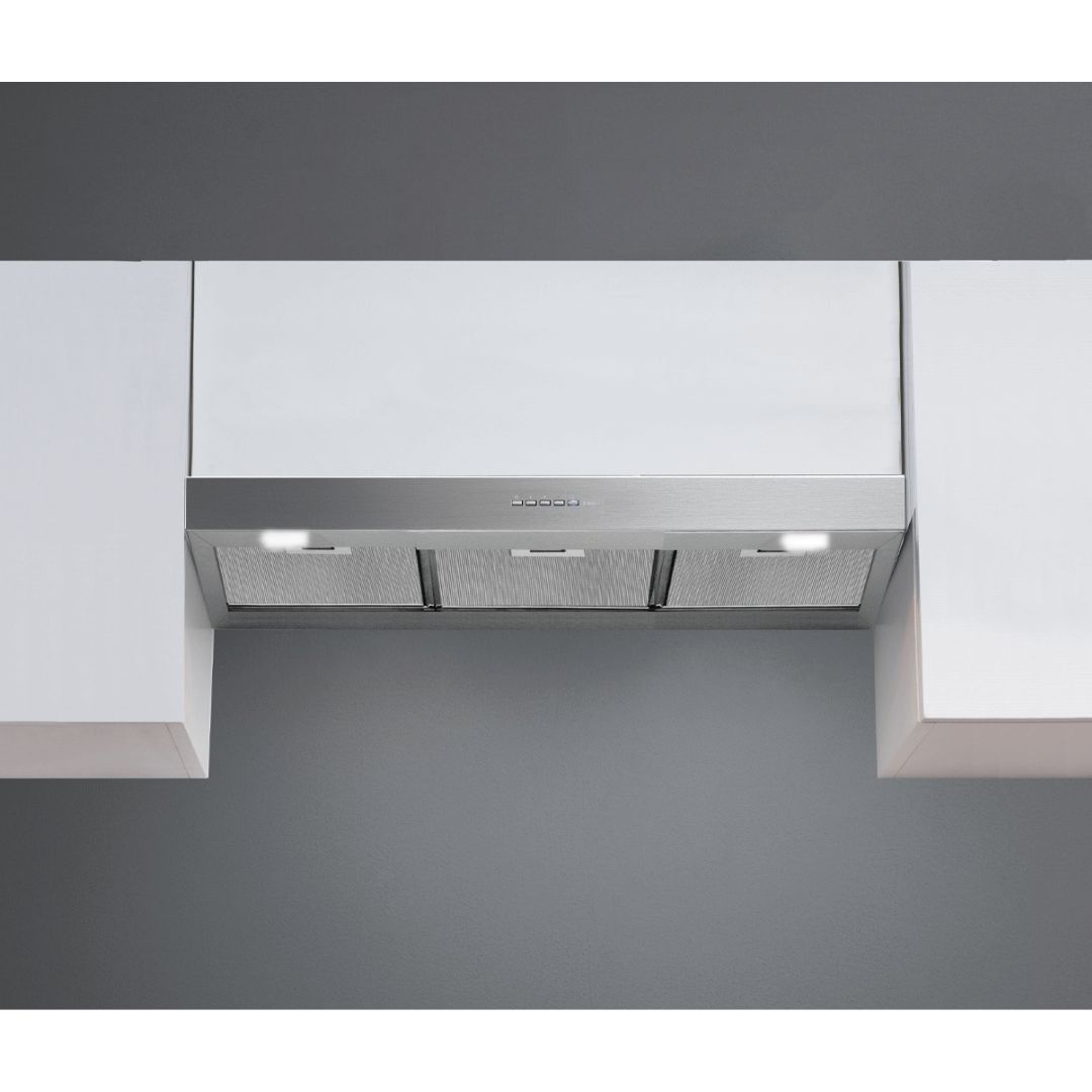 Falmec Mercurio 30 Inch 280 CFM Stainless Steel Under Cabinet Range Hood - Powerful Kitchen Ventilation for Smoke & Odor Removal (FPMEU30B3SS) - Perfect for Modern Kitchens, Apartments & Small Spaces