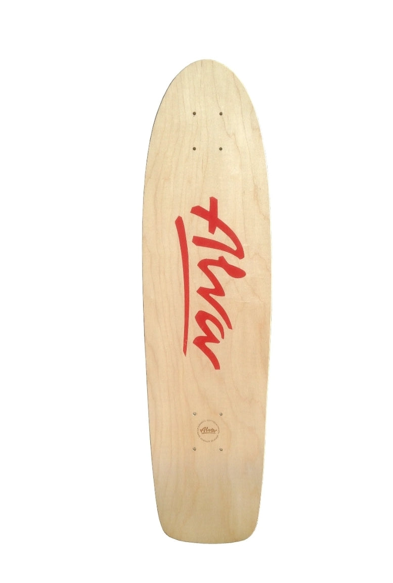 ALVA 77 Skateboard Deck - Professional 7-Ply Maple Wood Board for Street & Park Skating - Perfect for Beginners & Advanced Riders (Red) - Great for Commuting, Tricks & Skatepark Sessions