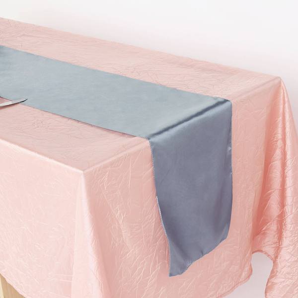 12x108 Inch Satin Table Runner for Wedding Decor - Elegant Banquet, Party & Special Event Table Covering - Perfect for Bridal Showers, Receptions & Formal Dinners