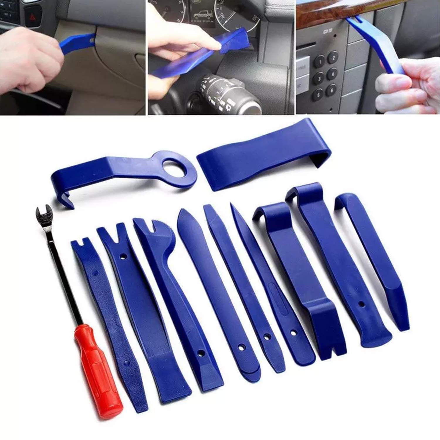 Professional Car Door Panel Removal Tool Kit - Plastic Auto Repair Tools for Door Trim, Stereo Disassembly & Interior Detailing | Essential for DIY Car Maintenance & Audio Installation