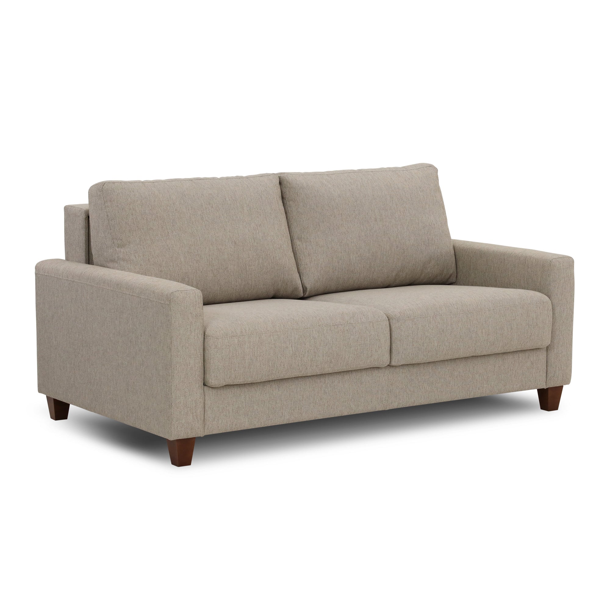 Nico Sleeper Loveseat - Convertible Sofa Bed with Storage | Comfortable Small Space Furniture for Living Room, Guest Room & Studio Apartments