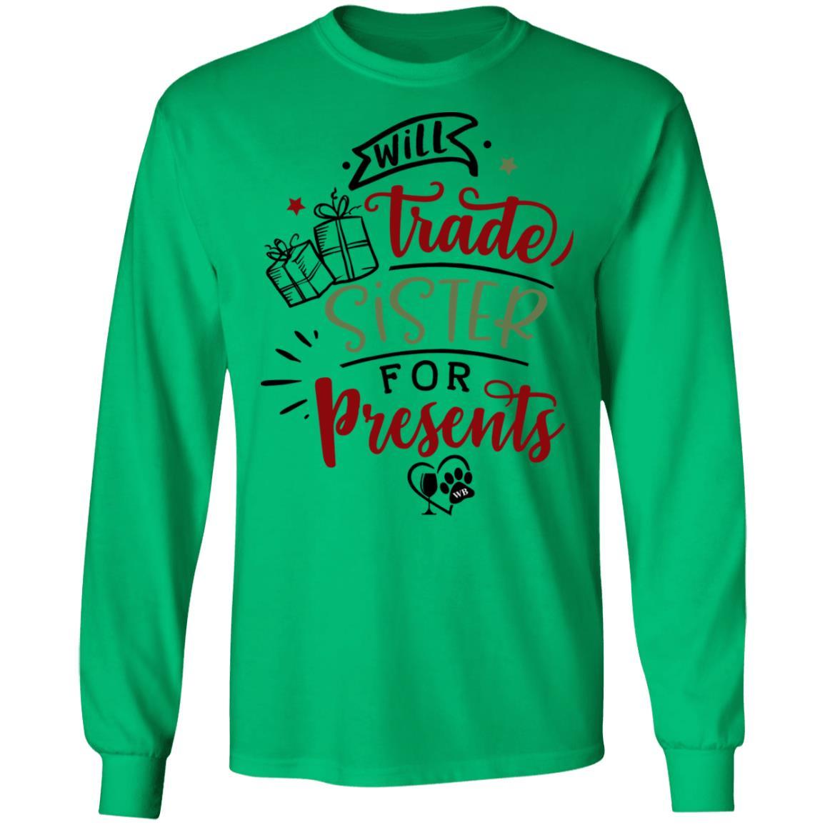 WineyBitches.Co Funny Sibling Gift T-Shirt - Ultra Cotton Long Sleeve Tee for Christmas, Birthday & Family Gifts | Sarcastic Humor Apparel for Sisters & Brothers