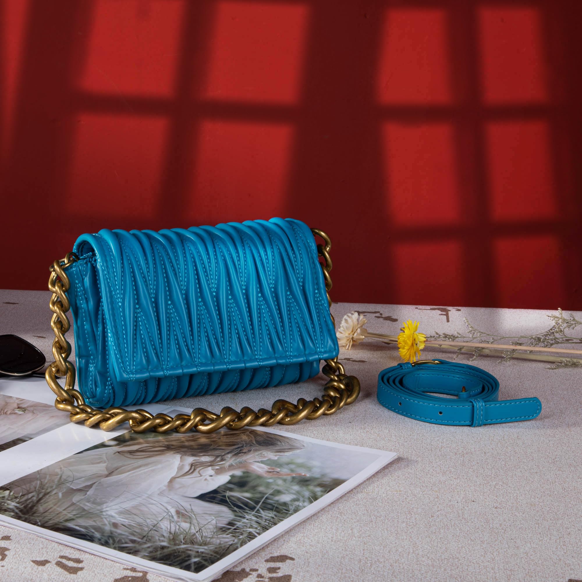 Montana West Quilted Crossbody Bag for Women - Stylish Small Purse & Top Handle Handbag - Perfect for Work, Travel & Everyday Use