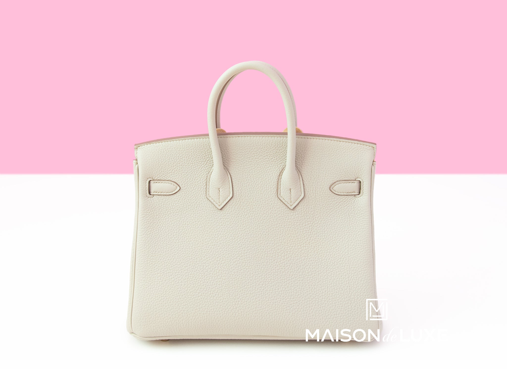 Authentic Hermes Birkin 25 Handbag in Beton Togo Leather with Gold Hardware - Luxury Everyday Bag for Women, Perfect for Work, Travel & Special Occasions